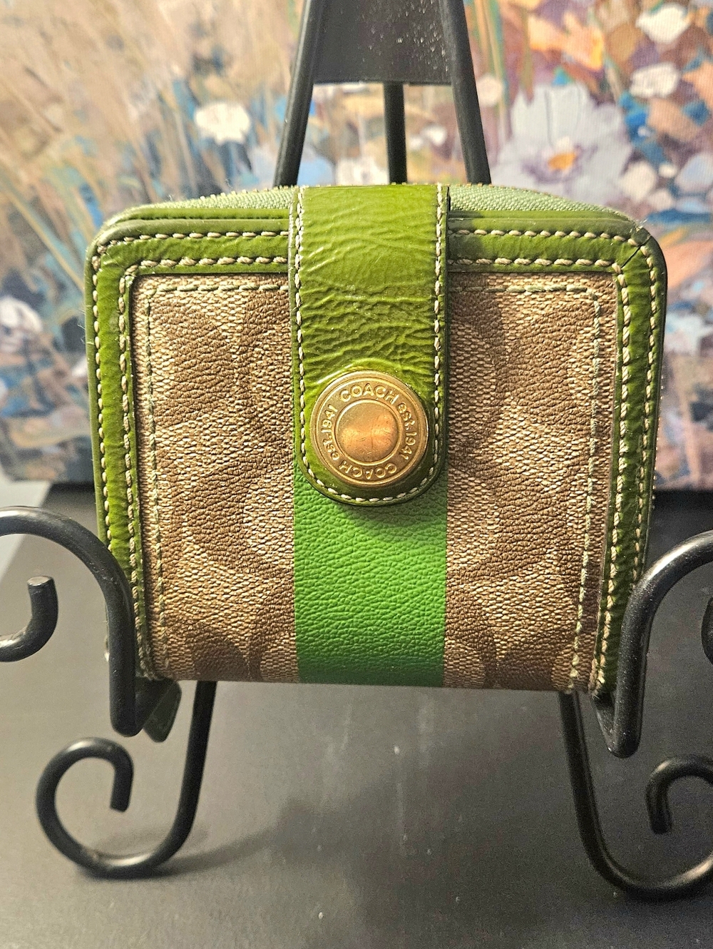 Coach Est. 1941 Heritage Signature Small Zip Wallet - Picture 2 of 12